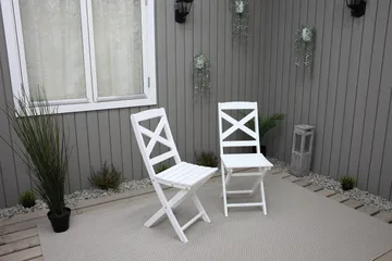 CALAYAN Klappstol Hvit - Hagemøbler & utemiljø - Stoler & Lenestoler - Caféstoler