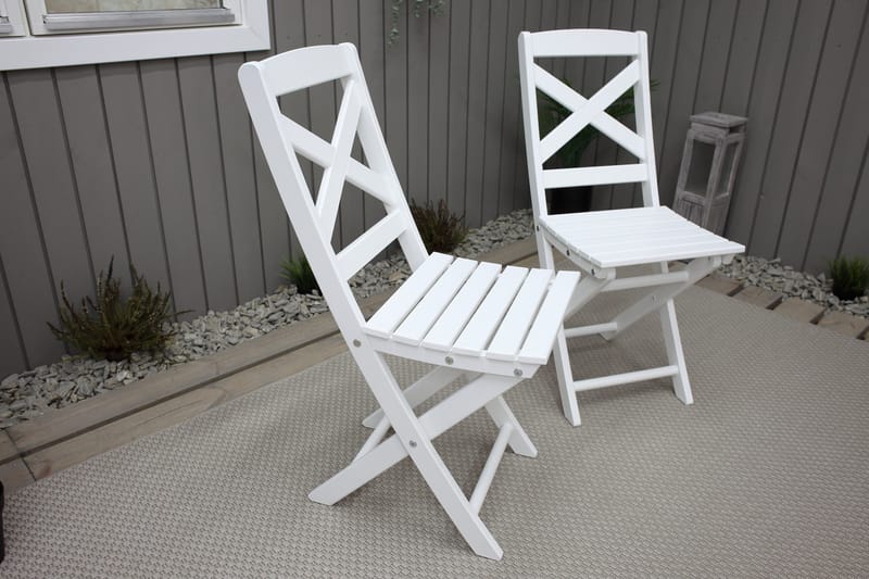 CALAYAN Klappstol Hvit - Hagemøbler & utemiljø - Stoler & Lenestoler - Caféstoler