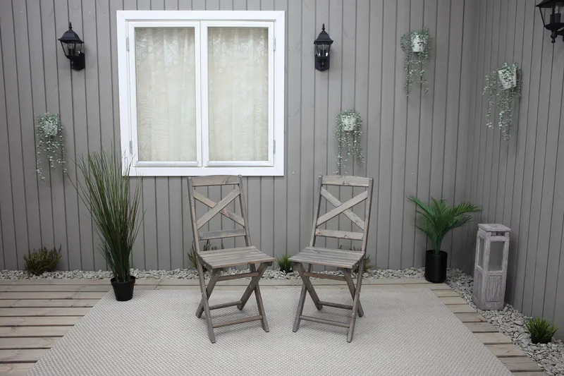 Edilma Klappstol - Grå - Hagemøbler & utemiljø - Stoler & Lenestoler - Caféstoler