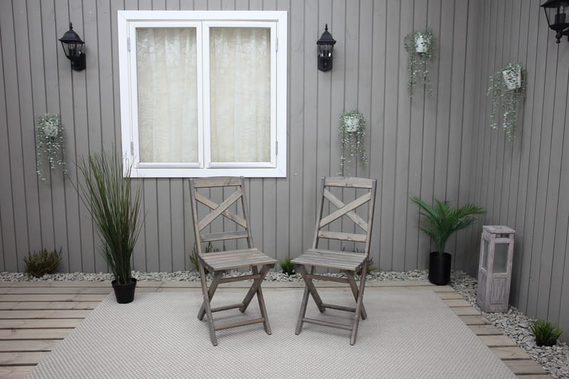 Edilma Klappstol - Grå - Hagemøbler & utemiljø - Stoler & Lenestoler - Caféstoler