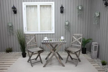 Edilma Klappstol - Grå - Hagemøbler & utemiljø - Stoler & Lenestoler - Caféstoler