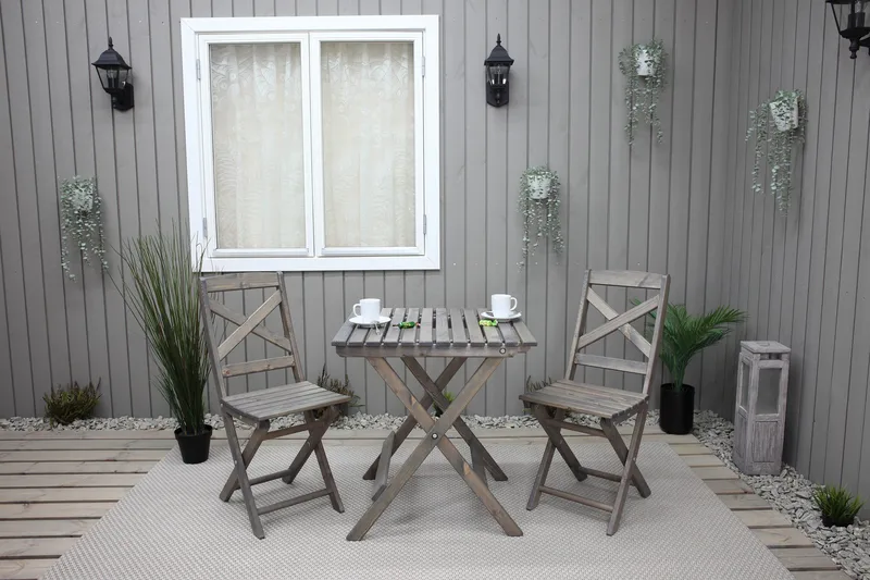 Edilma Klappstol - Grå - Hagemøbler & utemiljø - Stoler & Lenestoler - Caféstoler