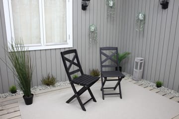 Edilma Klappstol - Mørkebrun - Hagemøbler & utemiljø - Stoler & Lenestoler - Caféstoler