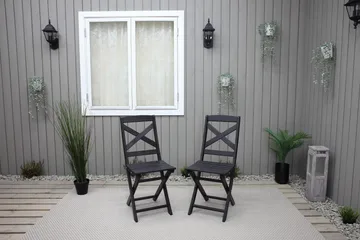 Edilma Klappstol - Mørkebrun - Hagemøbler & utemiljø - Stoler & Lenestoler - Caféstoler