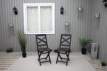 Edilma Klappstol - Mørkebrun - Hagemøbler & utemiljø - Stoler & Lenestoler - Caféstoler