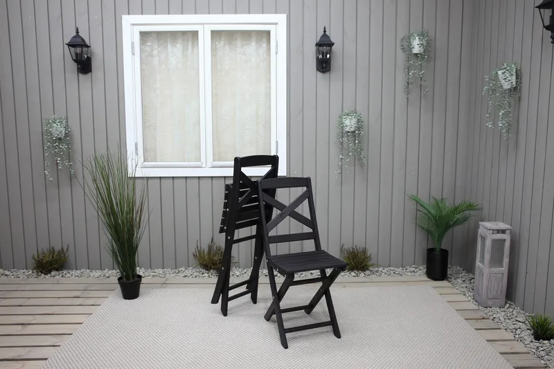 Edilma Klappstol - Mørkebrun - Hagemøbler & utemiljø - Stoler & Lenestoler - Caféstoler