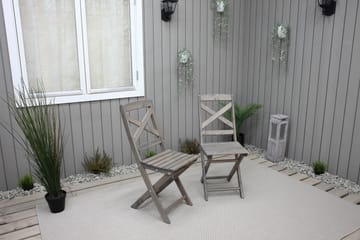 Klappstol Edilma - Grå - Hagemøbler & utemiljø - Stoler & Lenestoler - Caféstoler