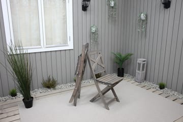 Klappstol Edilma - Grå - Hagemøbler & utemiljø - Stoler & Lenestoler - Caféstoler