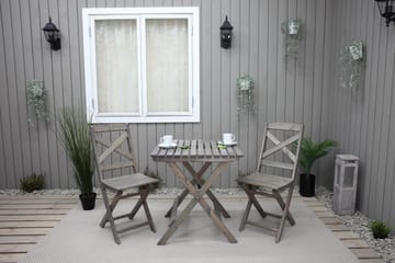 Klappstol Edilma - Grå - Hagemøbler & utemiljø - Stoler & Lenestoler - Caféstoler