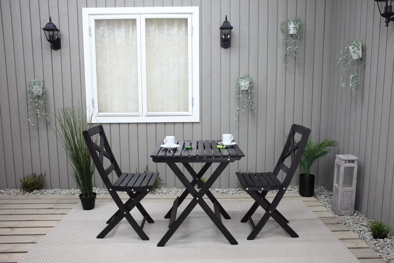 Klappstol Edilma - Mørkebrun - Hagemøbler & utemiljø - Stoler & Lenestoler - Caféstoler
