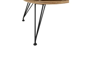 Carman Utelenestol - Natur/Sort/Beige - Hagemøbler & utemiljø - Stoler & Lenestoler - Utelenestoler