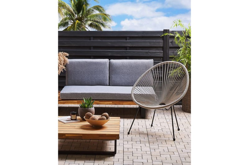 Cayaco Utelenestol - Grå/Svart - Hagemøbler & utemiljø - Stoler & Lenestoler - Utelenestoler