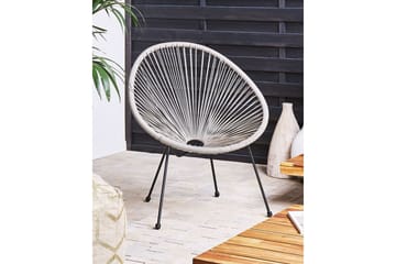 Cayaco Utelenestol - Grå/Svart - Hagemøbler & utemiljø - Stoler & Lenestoler - Utelenestoler