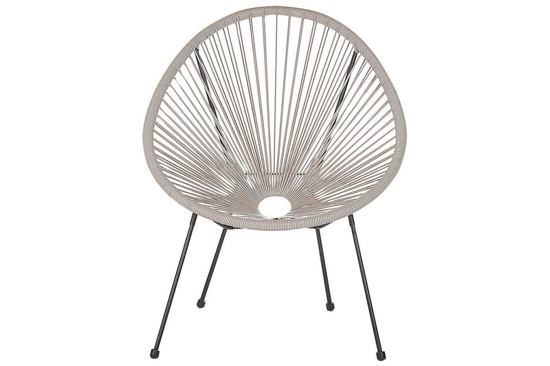 Cayaco Utelenestol - Grå/Svart - Hagemøbler & utemiljø - Stoler & Lenestoler - Utelenestoler