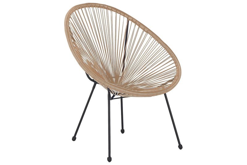 Cayaco Utelenestol, Natur/Beige/Sort