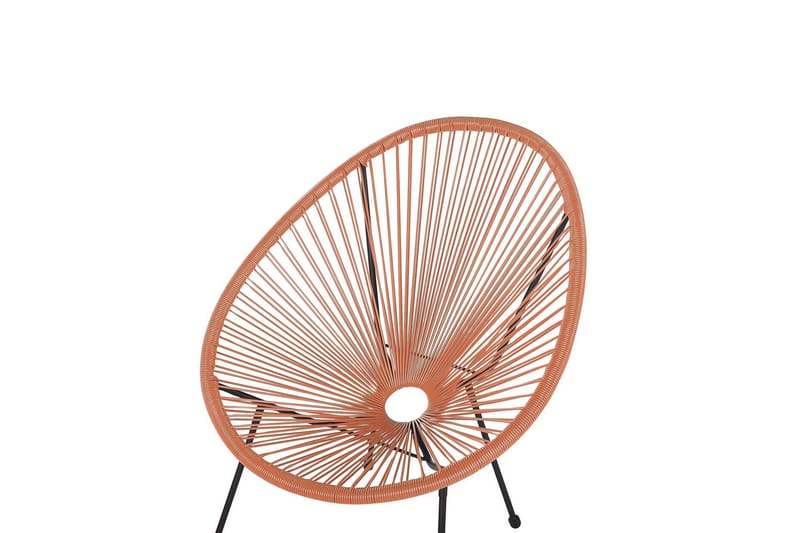 Cayaco Utelenestol - Oransje/Svart - Hagemøbler & utemiljø - Stoler & Lenestoler - Utelenestoler