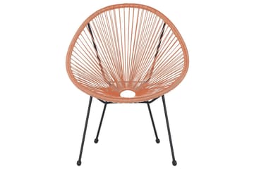 Cayaco Utelenestol - Oransje/Svart - Hagemøbler & utemiljø - Stoler & Lenestoler - Utelenestoler