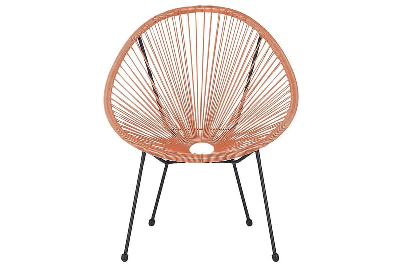 Cayaco Utelenestol - Oransje/Svart - Hagemøbler & utemiljø - Stoler & Lenestoler - Utelenestoler