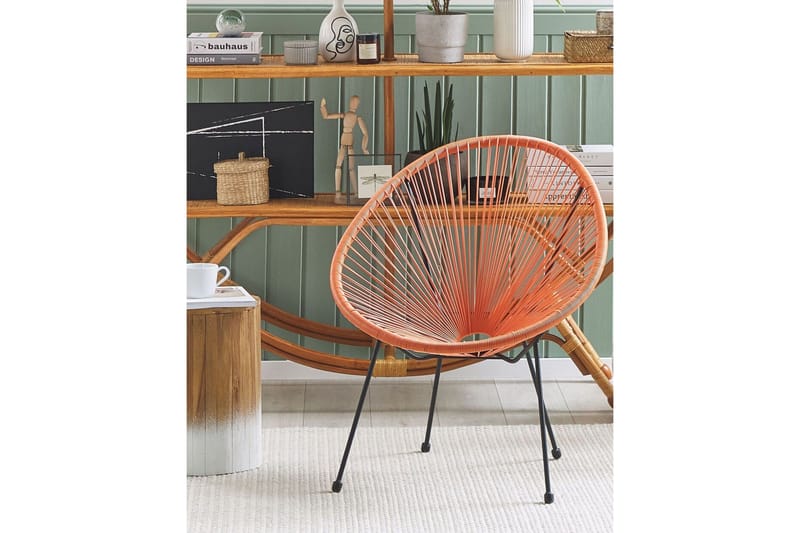 Cayaco Utelenestol - Oransje/Svart - Hagemøbler & utemiljø - Stoler & Lenestoler - Utelenestoler