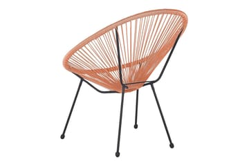 Cayaco Utelenestol - Oransje/Svart - Hagemøbler & utemiljø - Stoler & Lenestoler - Utelenestoler