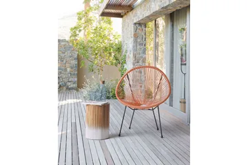 Cayaco Utelenestol - Oransje/Svart - Hagemøbler & utemiljø - Stoler & Lenestoler - Utelenestoler