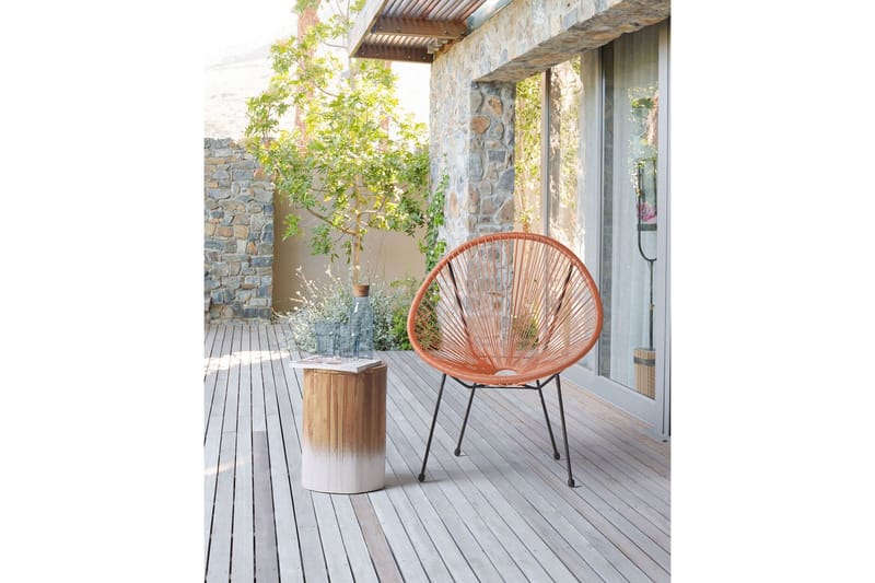 Cayaco Utelenestol - Oransje/Svart - Hagemøbler & utemiljø - Stoler & Lenestoler - Utelenestoler