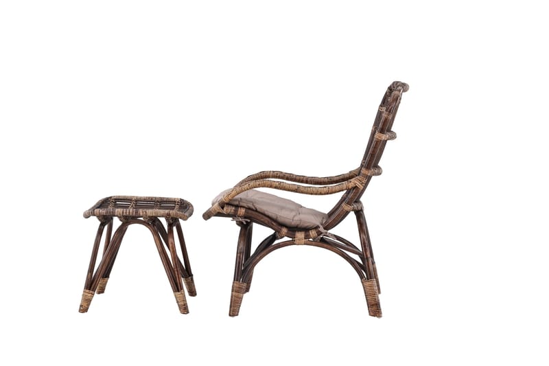 Ella Utestol - Mørk valnøtt - Hagemøbler & utemiljø - Stoler & Lenestoler - Utelenestoler