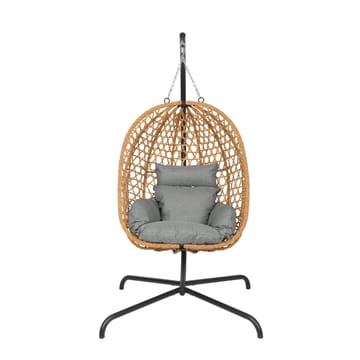 Etna hengestol med stativ for utendørsbruk – eggstol i kunstrotting - Brun - Hagemøbler & utemiljø - Stoler & Lenestoler - Hengestoler