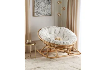 Gyngestol utendørs Niverville - Naturlig Beige - Hagemøbler & utemiljø - Stoler & Lenestoler - Gyngestol utendørs