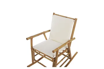 Gyngestol utendørs Vonsha - Hvit/Lys Brun - Hagemøbler & utemiljø - Stoler & Lenestoler - Gyngestol utendørs