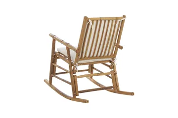 Gyngestol utendørs Vonsha - Hvit/Lys Brun - Hagemøbler & utemiljø - Stoler & Lenestoler - Gyngestol utendørs