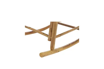 Gyngestol utendørs Vonsha - Hvit/Lys Brun - Hagemøbler & utemiljø - Stoler & Lenestoler - Gyngestol utendørs