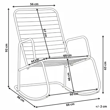 Gyngestol utendørs Turi - Beige - Hagemøbler & utemiljø - Stoler & Lenestoler - Gyngestol utendørs