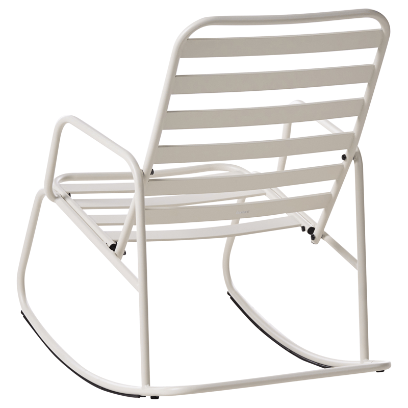 Gyngestol utendørs Turi Metall - Hvit - Hagemøbler & utemiljø - Stoler & Lenestoler - Gyngestol utendørs