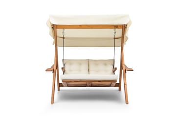 Hage dobbelsvingstol Limca Huske Krem - Krem - Hagemøbler & utemiljø - Stoler & Lenestoler - Hengestoler