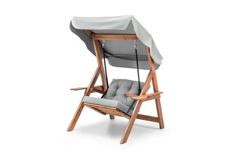 Hage enkeltsvingstol Limca Huske Grå - Grå - Hagemøbler & utemiljø - Stoler & Lenestoler - Hengestoler