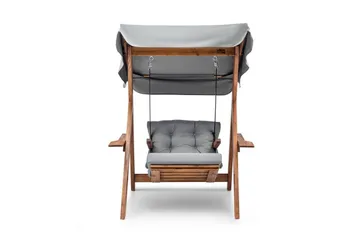 Hage enkeltsvingstol Limca Huske Grå - Grå - Hagemøbler & utemiljø - Stoler & Lenestoler - Hengestoler