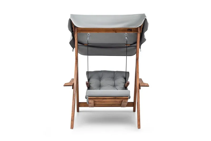 Hage enkeltsvingstol Limca Huske Grå - Grå - Hagemøbler & utemiljø - Stoler & Lenestoler - Hengestoler