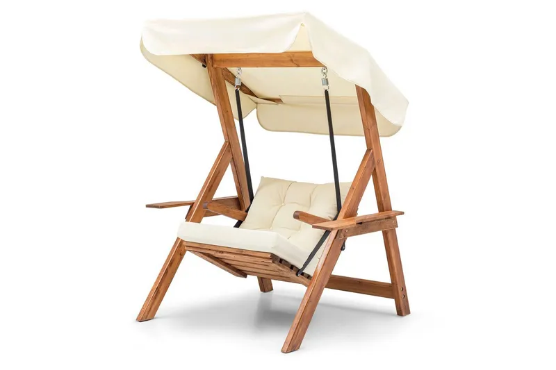 Hage enkeltsvingstol Limca Huske Krem, Krem