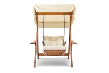 Hage enkeltsvingstol Limca Huske Krem - Krem - Hagemøbler & utemiljø - Stoler & Lenestoler - Hengestoler