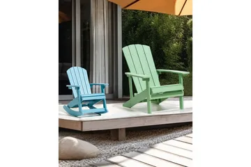 Hagegyngestol Adirondack - Blå - Hagemøbler & utemiljø - Stoler & Lenestoler - Gyngestol utendørs