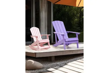 Hagegyngestol Adirondack - Rosa - Hagemøbler & utemiljø - Stoler & Lenestoler - Gyngestol utendørs