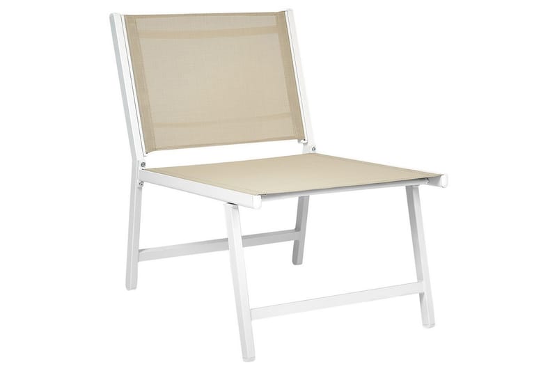 Hagestol Marceddi - Beige, hvit - Hagemøbler & utemiljø - Stoler & Lenestoler - Utelenestoler