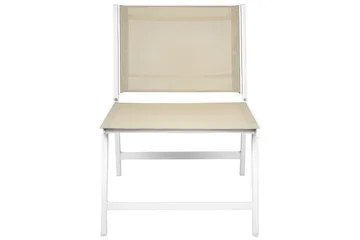 Hagestol Marceddi - Beige, hvit - Hagemøbler & utemiljø - Stoler & Lenestoler - Utelenestoler