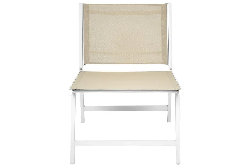 Hagestol Marceddi - Beige, hvit - Hagemøbler & utemiljø - Stoler & Lenestoler - Utelenestoler