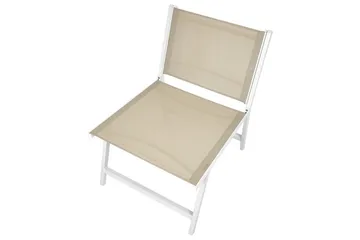 Hagestol Marceddi - Beige, hvit - Hagemøbler & utemiljø - Stoler & Lenestoler - Utelenestoler