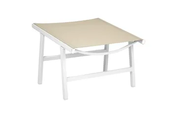 Hagestol Marceddi - Beige, hvit - Hagemøbler & utemiljø - Stoler & Lenestoler - Utelenestoler