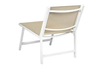 Hagestol Marceddi - Beige, hvit - Hagemøbler & utemiljø - Stoler & Lenestoler - Utelenestoler