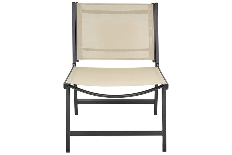 Hagestol Marceddi - Beige, svart - Hagemøbler & utemiljø - Stoler & Lenestoler - Utelenestoler