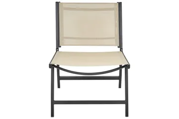 Hagestol Marceddi - Beige, svart - Hagemøbler & utemiljø - Stoler & Lenestoler - Utelenestoler